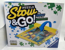 Puzzle Stow &amp; Go Ravensburger Easy Way To Store Puzzles 46&quot; X 26&quot; Felt Mat New - £7.90 GBP