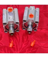 2X SMC CDQ2WB32-15D Compact Pneumatic Cylinder 32mm Bore 15mm Stroke Lot Of 2 - $32.98