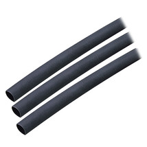 Ancor Adhesive Lined Heat Shrink Tubing (ALT) - 1/4&quot; x 3&quot; - 3-Pack - Black [3031 - £1.86 GBP