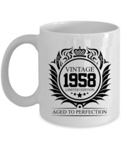 Limited Edition 1958 Coffee Mug 11oz 67th Birthday 67 Years Old Vintage Mug Gift - £13.50 GBP