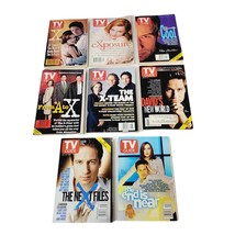 TV Guide The X Files 8 Piece Lot 1996-2002 Anderson Duchovny Tri Fold Cover - £11.65 GBP
