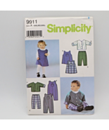 Simplicity Pattern 9911 Toddler Dress Romper Pants Jacket Size XXS XS S ... - $6.00