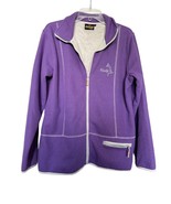 Renegade Club Womens Jacket Purple L Fleece Full Zip Pocket Alaska Embro... - £37.07 GBP