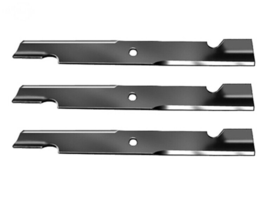 Notched High Lift Blades fit Exmark 103-6383 103-6383-S 103-6393 103-6393-S - £32.36 GBP