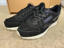 Reebok Women&#39;s Classic Leather SP Sneaker Black/Chalk GY7144 Size 8.5 - $28.59