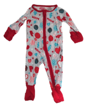 Little Sleepies Sweet Valentine Zippy Viscose Bamboo Pajamas Newborn Size - £19.55 GBP
