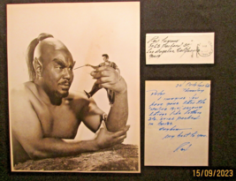 Rex Ingram As Djinn The Genie (The Thief Of Bagdad) Hand Sign Autograph Letter ) - £317.30 GBP