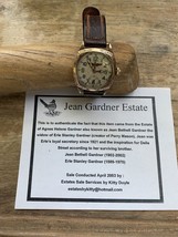 Erle Stanley Gardner wrist watch w/ Inscr. photo wearing watch. Great Rarity. ￼ - £2,154.26 GBP