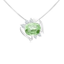 Amethyst Pendant Necklace Jewelry in 14k White Gold Finish 925 Sterling ... - $90.99 CAD