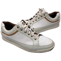 FootJoy Golf Contour Casual Spikeless Shoes Mens Size 11.5 M White Brown - $45.54
