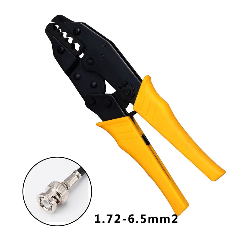 ratchet crimping tool coaxial crimping pliers RG55 RG58 RG59 RG6 coaxial... - £26.02 GBP