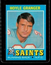 Vintage 1971 Topps Tcg Football Trading Card #198 Hoyle Granger Saints - £6.72 GBP