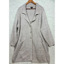 Torrid Women Sweater Coat Plus 4 4X Button-Up Gray Cardigan Coatigan - $405.69 MXN