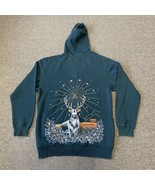 Jagermeister Jacket Size XXL Green Hooded Zip Up Stag - $17.82