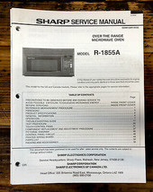 Sharp R-1855A Microwave  Service Manual *Original* - $14.47