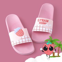 Cartoon Fruit Banana Strawberry Home Women Slippers Summer Lovers Indoor Shoes N - £20.54 GBP