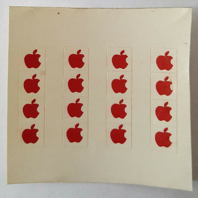 Lot of 16 Rare Vintage Apple Macintosh Computer Mini 1/4&quot; Stickers of Re... - $4.16