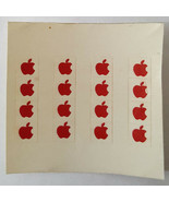 Lot of 16 Rare Vintage Apple Macintosh Computer Mini 1/4&quot; Stickers of Re... - $4.16