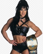 Chyna 8X10 Photo Wrestling Picture Wwf Wwe With Belt - $4.94