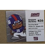 NFL Teenymates Series 9 Pocket Profile Giants Saquon Barkley *Loose/NEW* j1 - $5.99