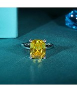 Yellow Moissanite Diamond Prong Ring - $1,005.00