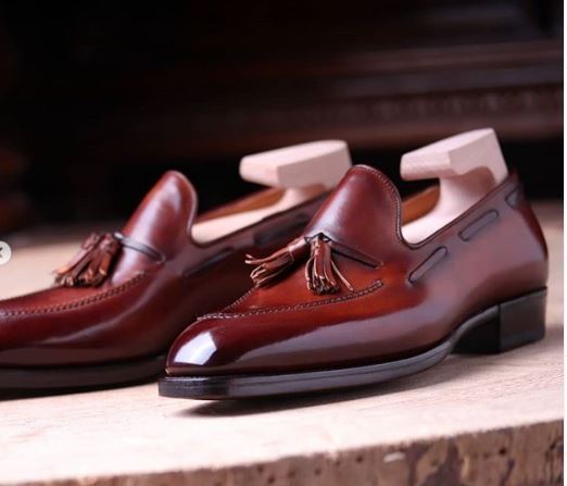 New Handmade Men Fashion Leather Shoes, Spring shoes, Tassel loafer,driving shoe