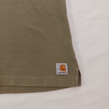 Carhartt Textured Knit T-Shirt Mens 2XL Long Sleeve Henley Cotton Brown K200 LDN image 7