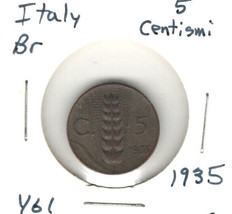 Italy 5 Centisimi, Bronze, KM 61 - £1.11 GBP