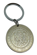 Mechanic Keyring Skull Skeleton Petrol Head Gear Head Memento Mori Coin And Bag - £9.40 GBP