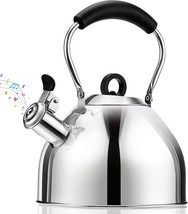 Tea Kettle Stovetop - 2.64QT Whistling Tea Pots for Stove Top - Sleek Teapots - £10.85 GBP