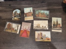 Lot Of 8 Vintage Postcards Churches And Cathedrals Architecture Building... - $15.88
