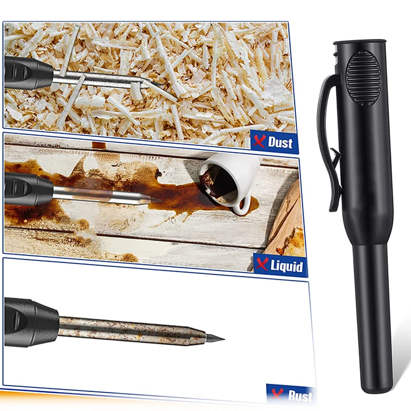 Play 1Pc Carpenter Pencil Holder Deep Hole Mechanical Marker Stand Pocket Clip P - £23.32 GBP