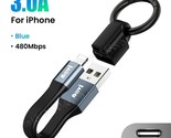 I keychain portable usb data cable for iphone 14 3a fast charging micro usb type c thumb155 crop