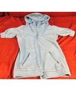 WOMENS NIKE SPORTS ATHLETIC HALF SLEEVE JACKET FLEECE BLUE XS (0-2) HEAD... - $31.16 CAD