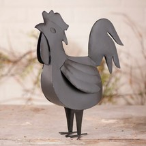 Rooster Sculpture in Black Tin - $38.00