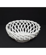 NEW RARE Williams Sonoma Ceramic Woven Bread Basket 9&quot; x 10 1/2&quot; x 5&quot; Ea... - €120,08 EUR