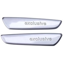 2pcs Silver  Car Door Interior Sticker For  Exclusive A8 A4 A5 A6 A7 A1 A3 Q2 Q5 - £81.25 GBP