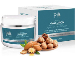 Pili Hyaluron face cream - Hyaluronic Acid Cream Face w Argan Moisturizer 1.8... - £6.38 GBP