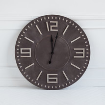 42&#39;Oversize Round  Industrial Stylewall Clock With  Bold Block Numbers A... - $791.45