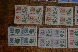Canada Stamp Blocks 1954-1964 NATO Queen Elizabeth II Pagem Women Flowers MNH - £19.75 GBP