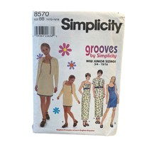 Simplicity Sewing Pattern 8570 GROOVES Dress Jacket Juniors Size 11-16 - £7.18 GBP