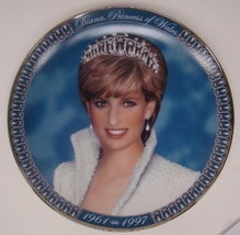 Diana Princess Of Wales Plate -- Franklin Mint Heirloom Porcelain - £31.06 GBP
