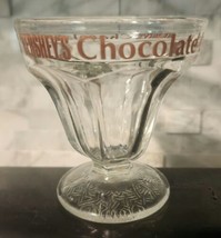 Vintage Glass Hershey&#39;s Chocolate Lover Ice Cream Sundae Dish 3&quot; - £7.70 GBP