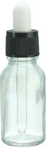 small Clear Glass Bottle Boston rOund 3 1/4&quot; 1 tablespoon w/ Glass drip ... - $335.20 MXN