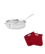 All-Clad 4403 Stainless Steel Tri-Ply Bonded 3 qt Saute Pan w/lid &amp; Pot ... - €125,97 EUR