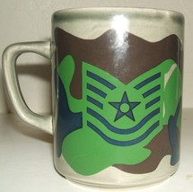 USAF US Air Force camouflage Technical Sgt sargeant ceramic coffee mug - £11.92 GBP