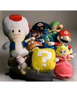 Super Mario Bros Nintendo PEACH TOAD MARIO Plush &amp; Light Up Backpack 8pc... - $326.70