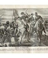 1914 Napoleon Battle of Friedland Russia Art Print Antique Military Coll... - €25,86 EUR