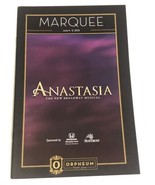 Anastasia Playbill Orpheum Memphis Tennessee March 2019 - $6.92