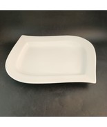 Palm Restaurant Ware Dinner Plate, Modernist Ceramic In White, OBO - $40.68 CAD